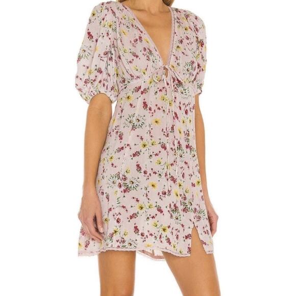 LPA Lazaro Pink Floral Sun Dress in Florenza Print Size XS - Picture 1 of 12